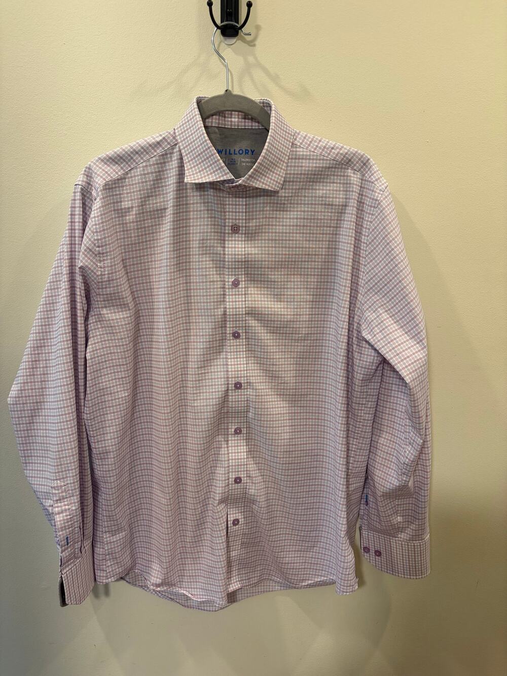 Twillory Performance Dress Shirt | 16.5 / 34-35 | Pastel Plaid 🌸